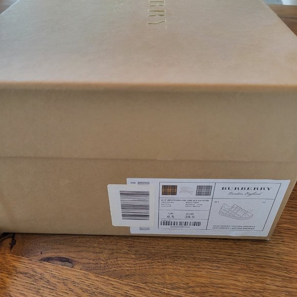 Burberry White Sneakers - 8.5 US - Picture 3 of 4